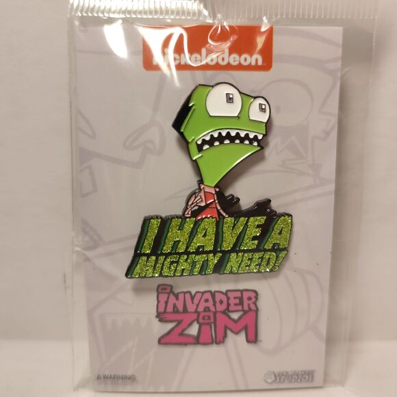 Invader Zim I Have A Mighty Need Enamel Pin Official Collectible Badge Figure - Picture 1 of 2